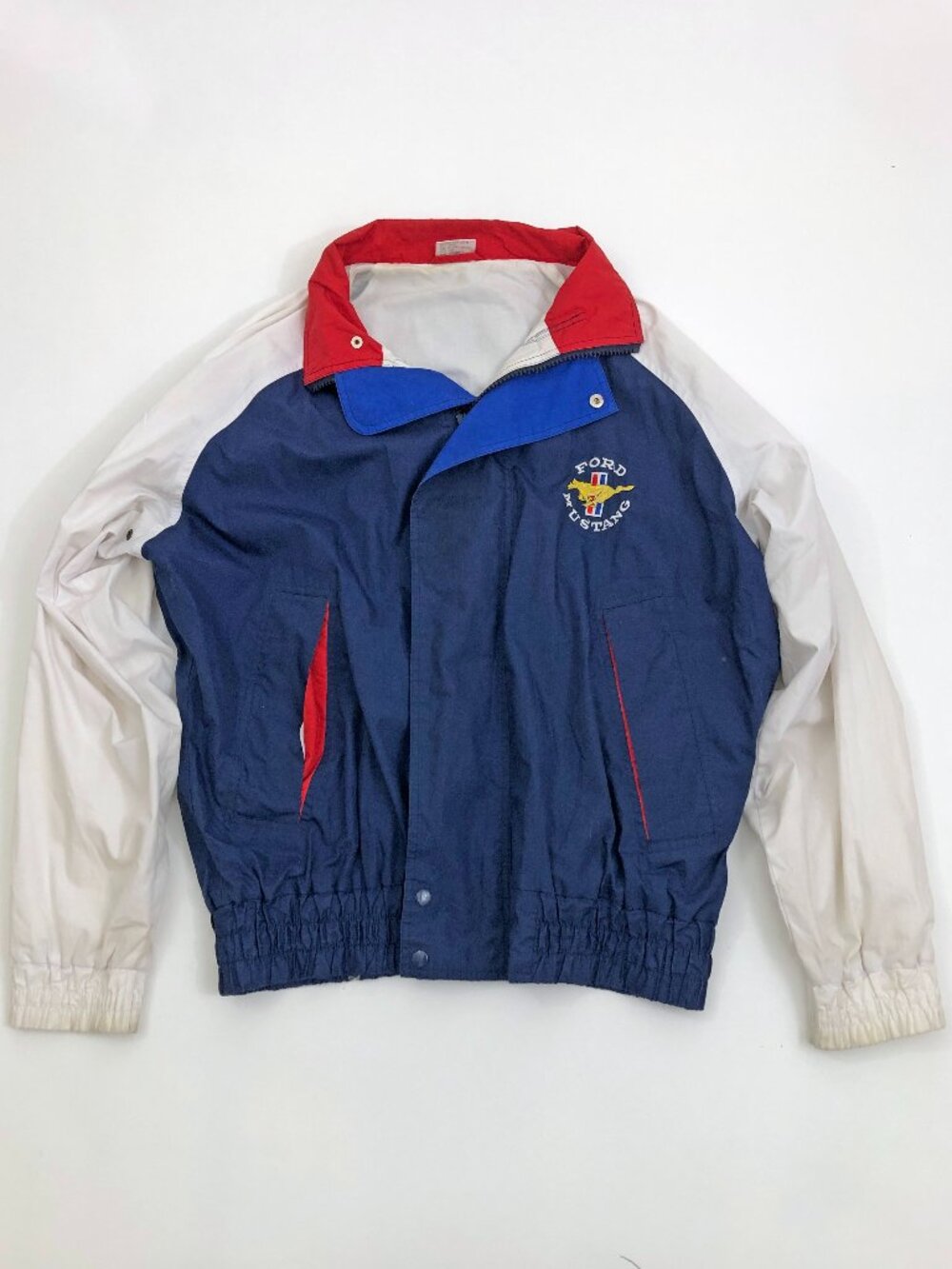 Ford Mustang Jacket Size Large W/Hood Ford Motorsport Vintage